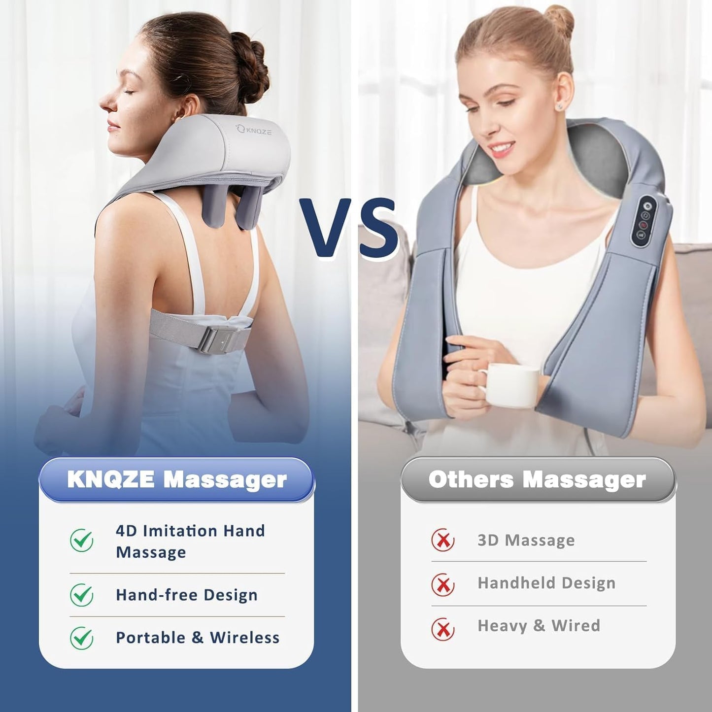 Wunnix-3 in 1 Neck Massager for Pain Relief