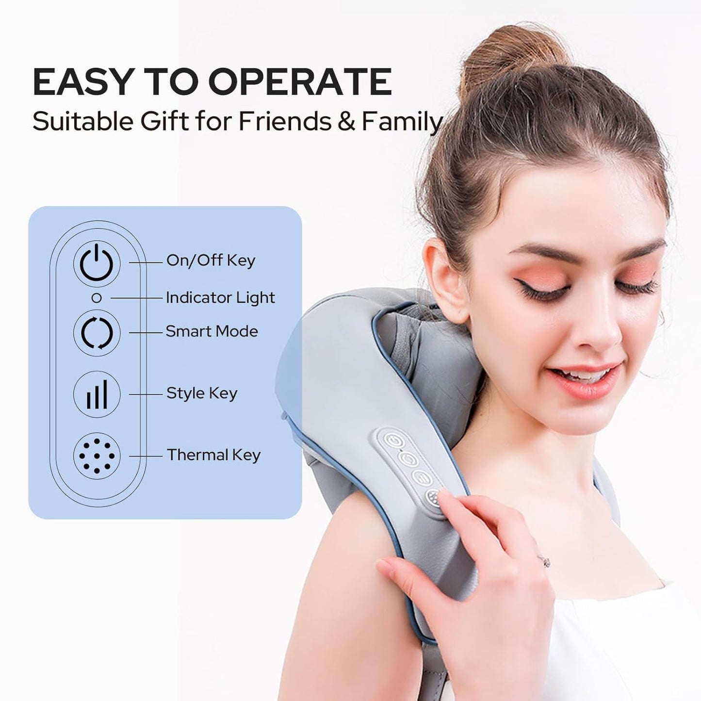 Wunnix-3 in 1 Neck Massager for Pain Relief