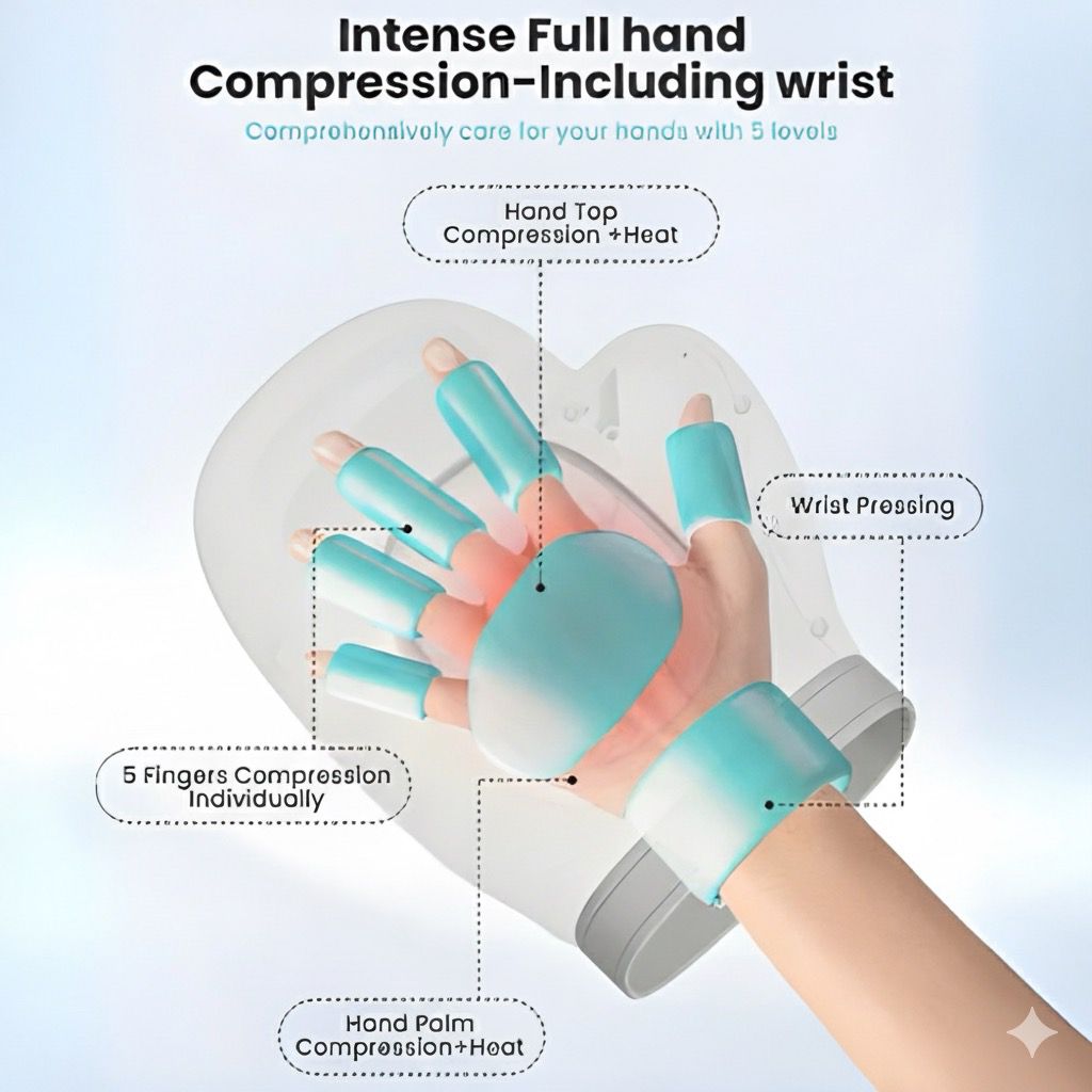 Wunnix- 3 in 1 Hand Massager for & Joint Pain