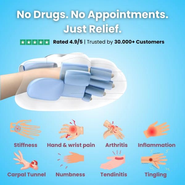 Wunnix- 3 in 1 Hand Massager for & Joint Pain