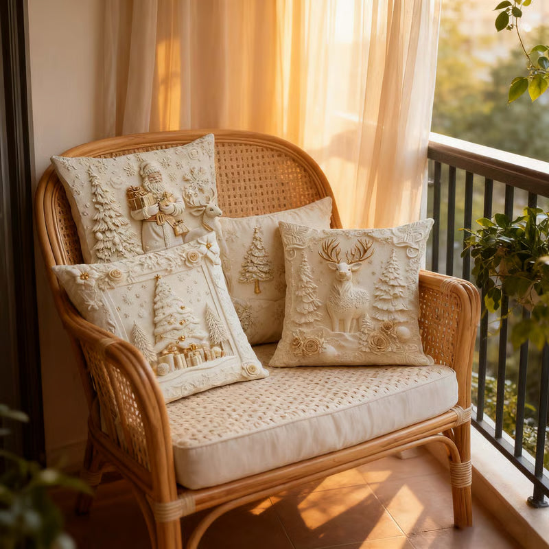 🏆 50K+ SOLD! 🎄 Luxury Christmas Style Pillow Cover